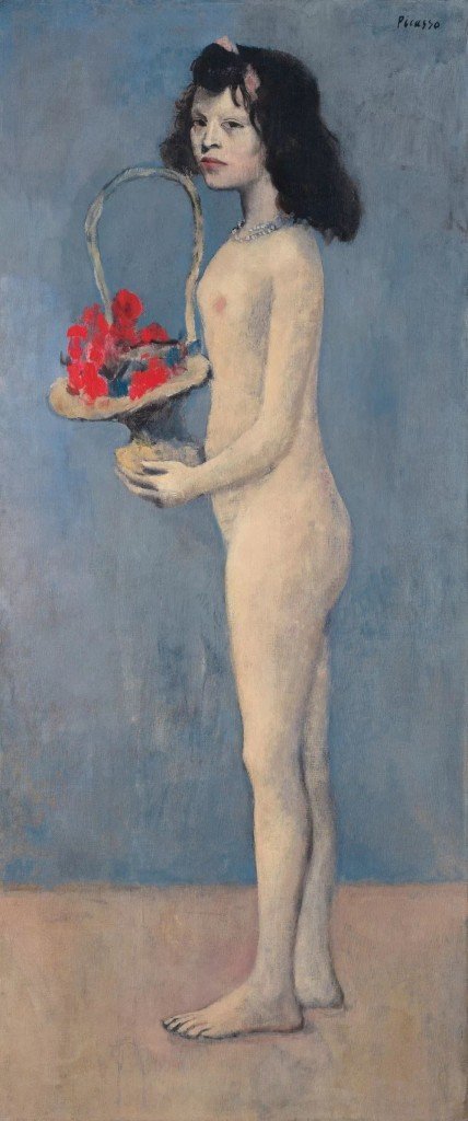 帕勃羅·畢加索，《拿著(zhù)花籃的女孩》，1905。圖片：Courtesy Christie's Images Ltd.