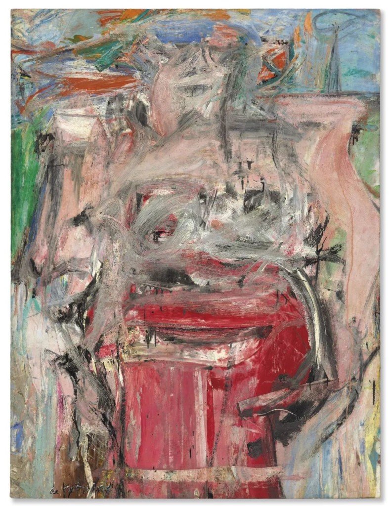 威廉·德·庫寧，《Woman as Landscape》（1954-1955）